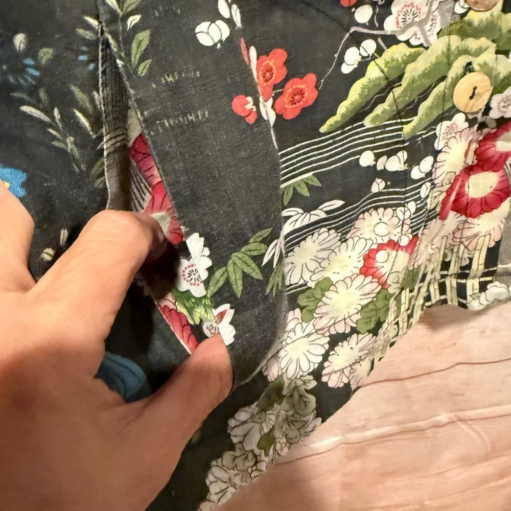 Citron Black Multicolor Floral Women's Jacket - Picture 3 of 5